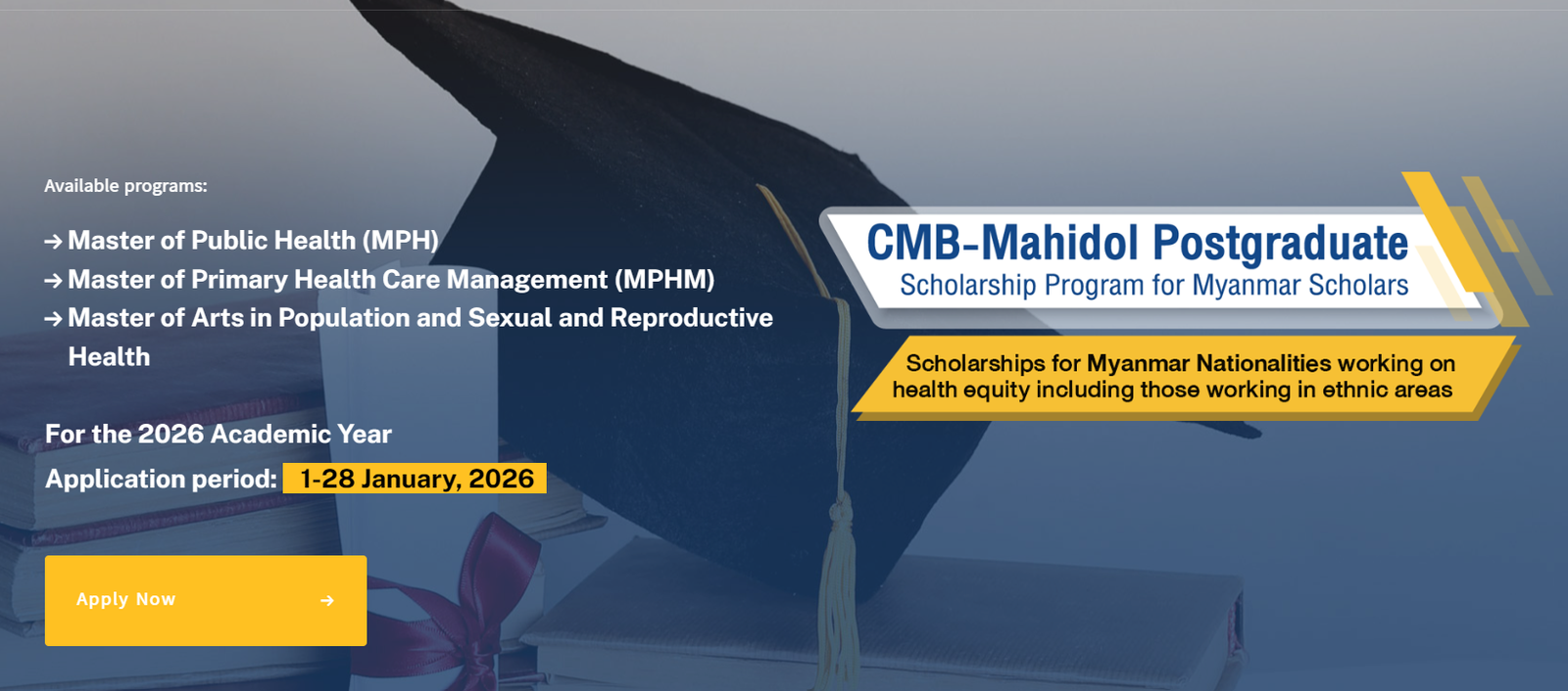 Mahidol University Scholarships for Myanmar Nationals