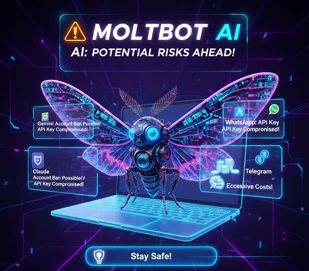⚠️ Moltbot သုံးရင် ဘာတွေ သတိထားရမလဲ?